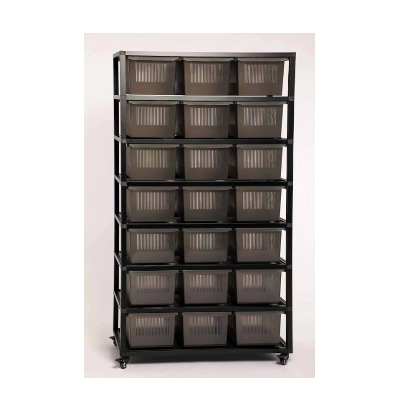 Reptile Rack system Small Python Boa Reptile plastic pp breeding box tubs System Lizard rack With Tubes And Wheels