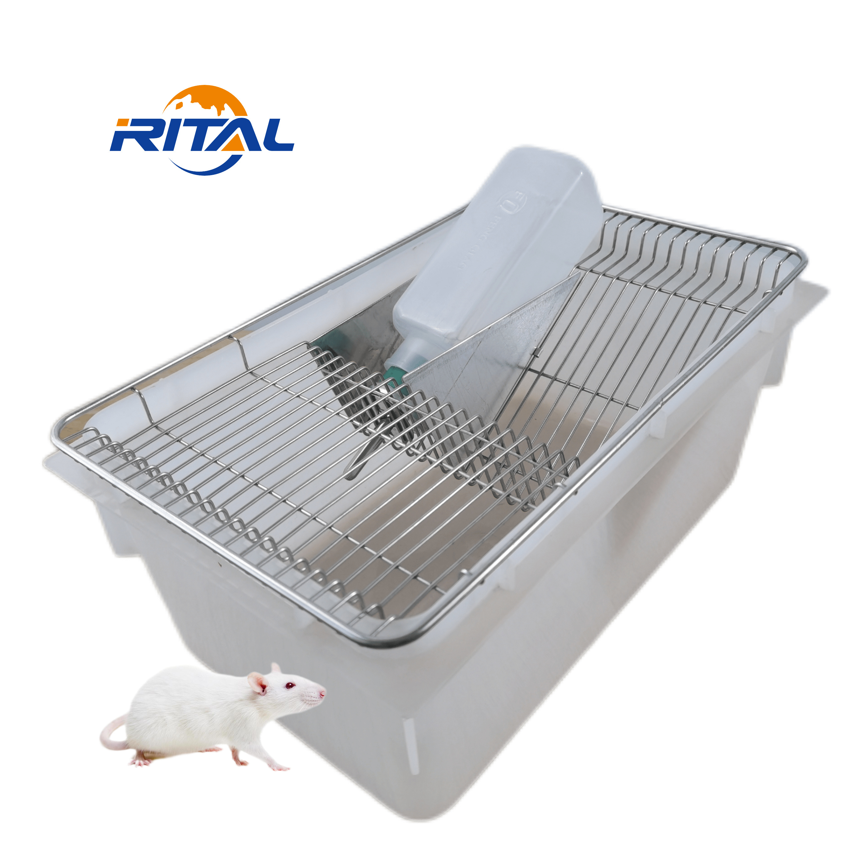 China wholesale laboratory rat cages rodent bin PP lab mice breeding tub mouse group lab cage for mice