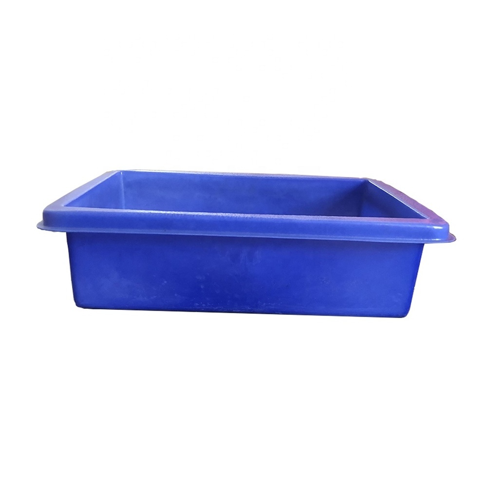 Rectangular shape food grade plastic live fish transportation container