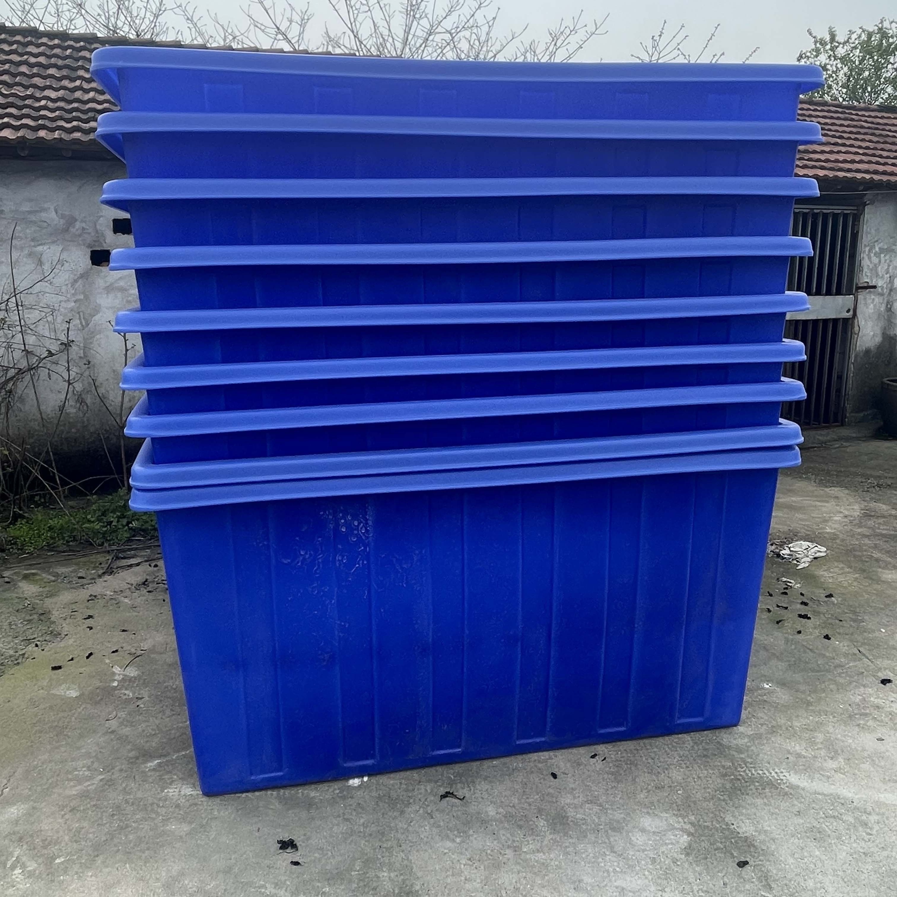 Polyethylene transport tank large open top live fish rectangular textile box for sale