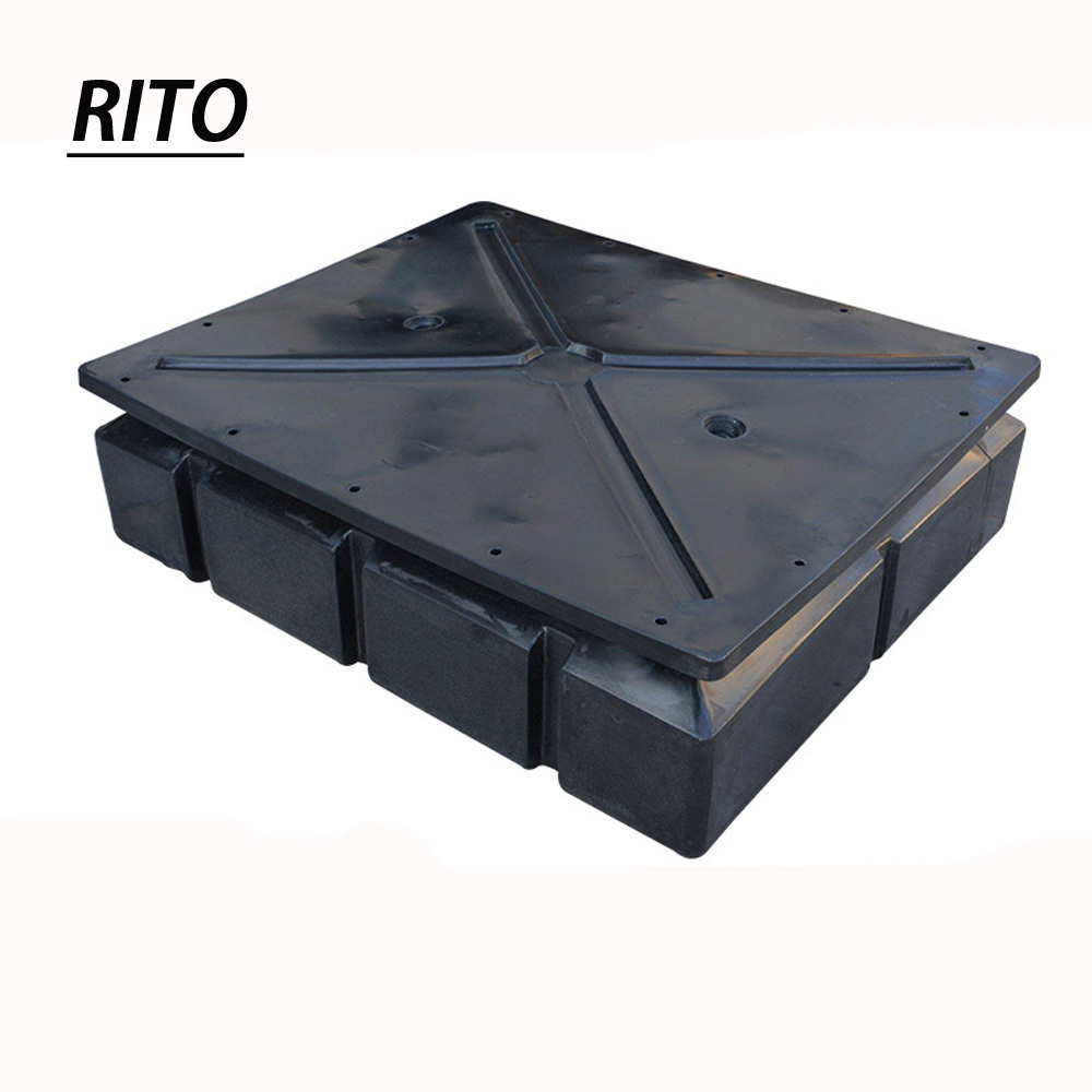 Marine Polyethylene Plastic Pontoon PE pontoon floats aluminum marina dock boat floating dock Modular Tank Black Pontoon