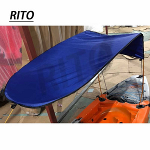 UV protection sit on top boat aluminum chair tent fishing kayak canopy for sun shade