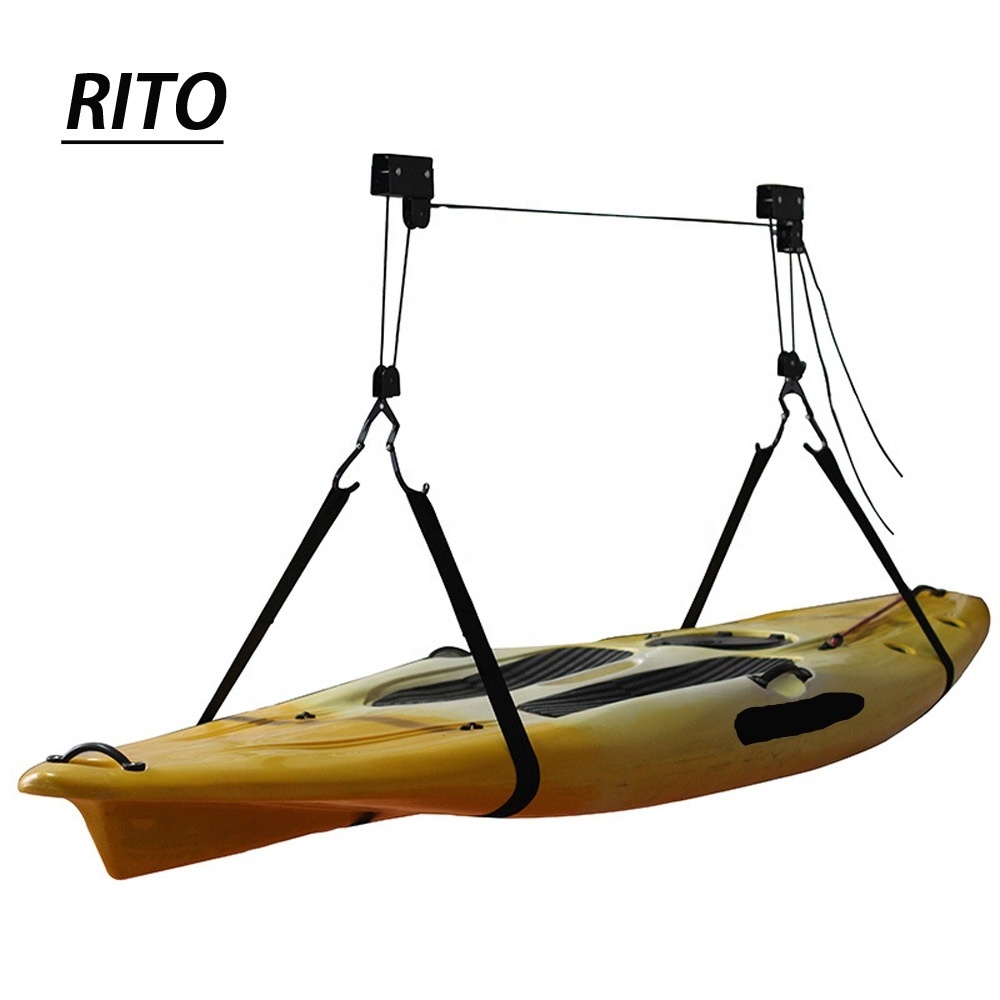 Kayak Accessories Kayak Hoist – Overhead Pulley System With 125 Lb