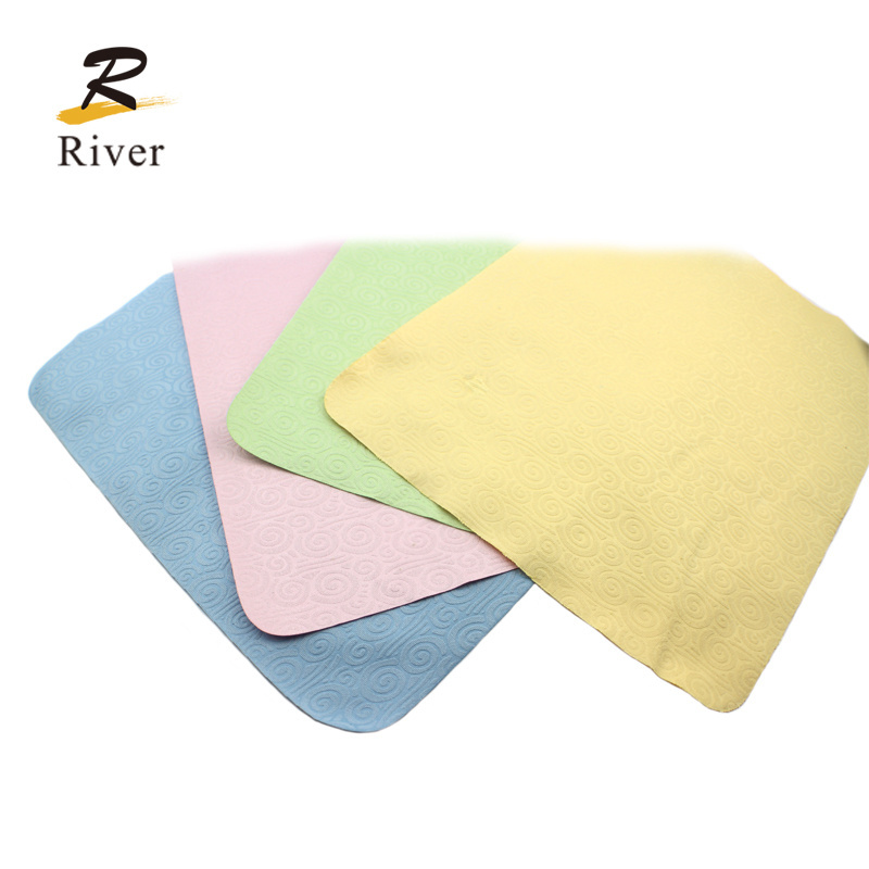 Logo printed microfiber glasses cleaning cloth