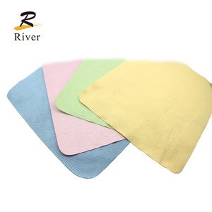 Logo printed microfiber glasses cleaning cloth