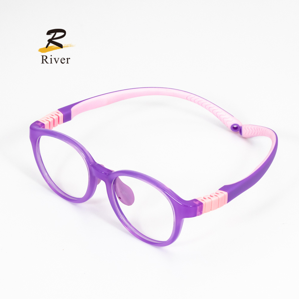 2022 Detachable Silicon Optical Frame Kids Computer Anti Blue Light Blocking Glasses