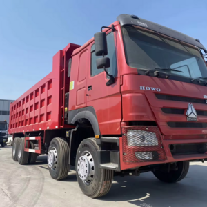 2021 Chinese Sinotruk Howo Used Red 12 Wheel 371HP With High Performance Dumper Truck For Load.