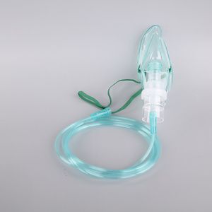 Medical Individually Wrapped Green Color Non-Toxic Pvc Disposable Oxygen Nebulizer Mask And Tubing