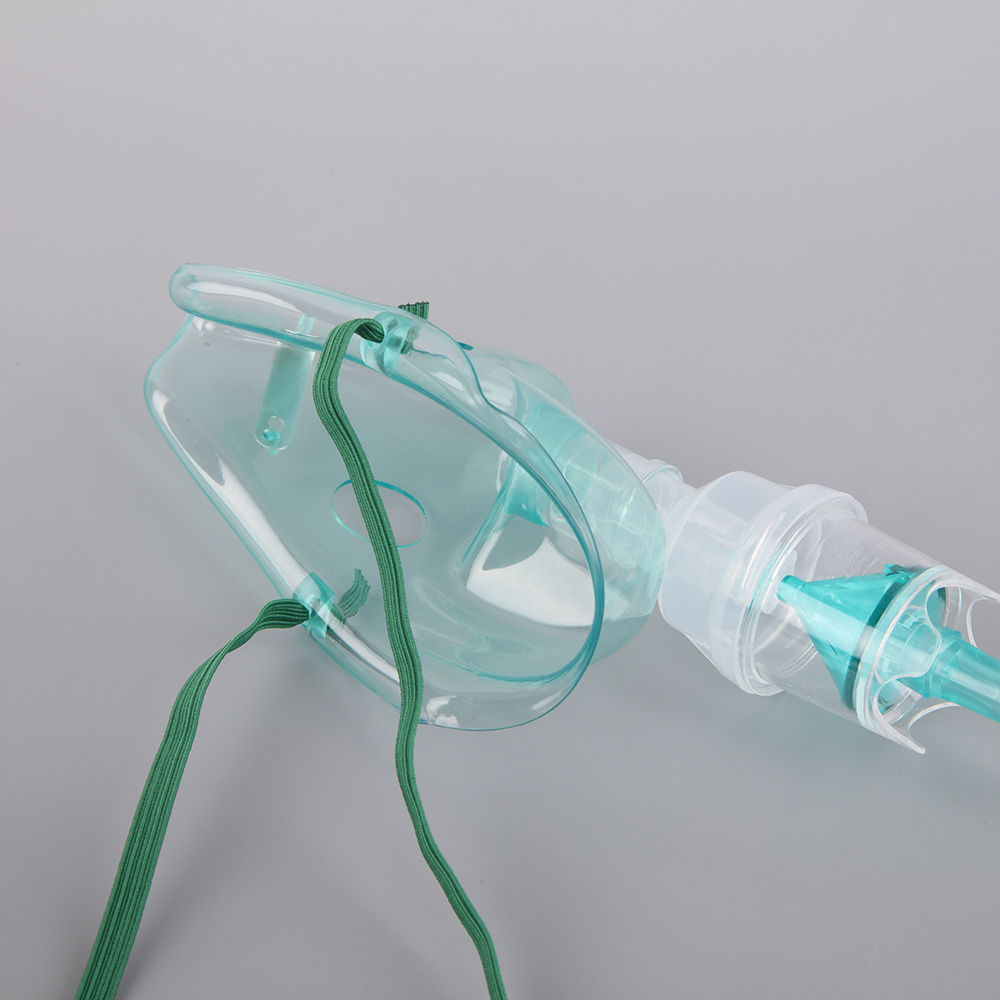 Medical Individually Wrapped Green Color Non-Toxic Pvc Disposable Oxygen Nebulizer Mask And Tubing