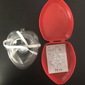 One Two Way Valve Custom Disposable Infant Reusable Breathing Rescue Cpr Pocket Face Masks for China Supplier PE and Plastic CE