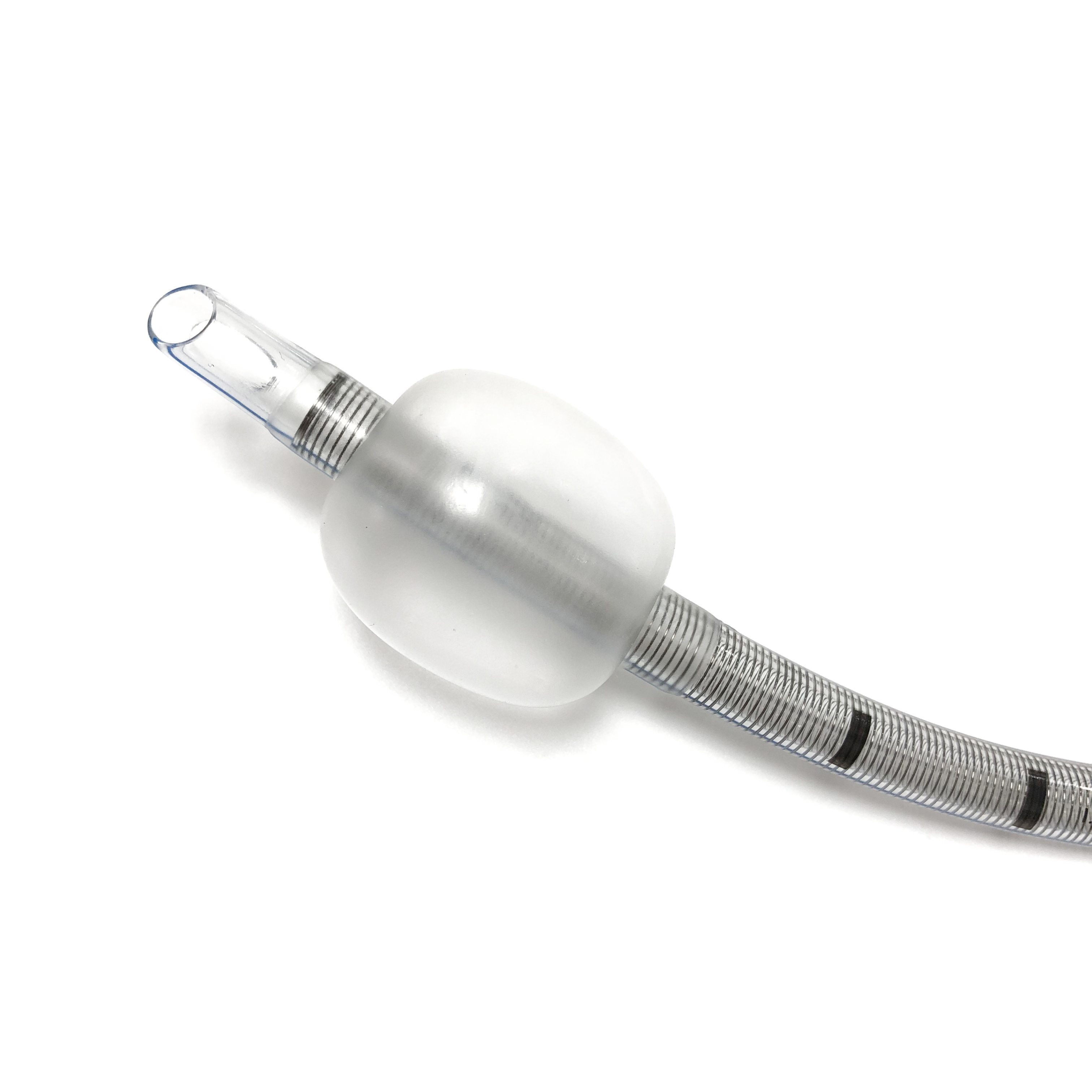 Medical Oral Nasal Wire Pvc High Volume  Soft Rounded Tip Transparent Curved Reinforced Endotracheal Intubation Tube