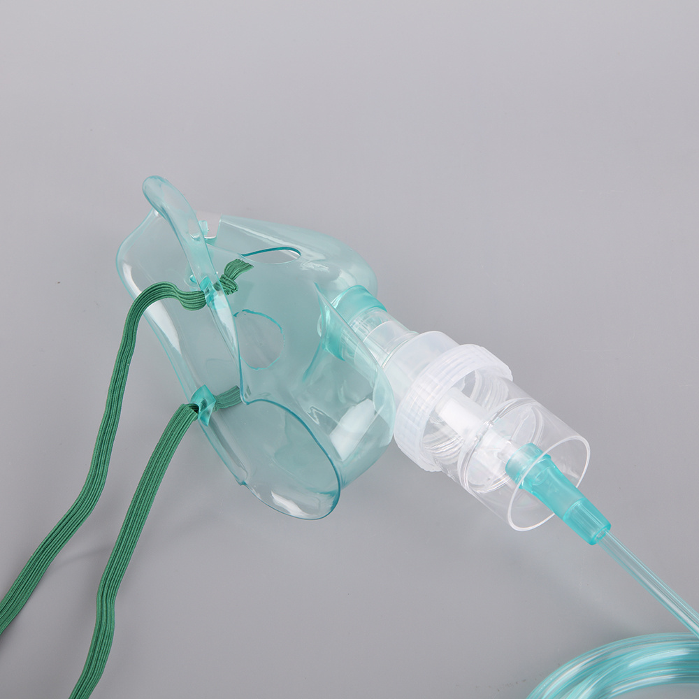 Medical Individually Wrapped Green Color Non-Toxic Pvc Disposable Oxygen Nebulizer Mask And Tubing