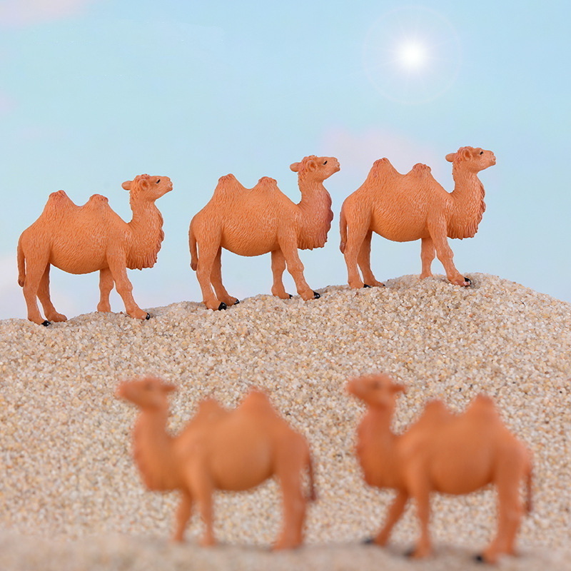 Lovely Camel Miniature Doll Micro Landscape Home Bonsai Decoration Simulated Little Camel Model