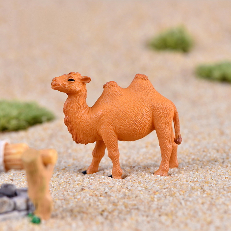 Lovely Camel Miniature Doll Micro Landscape Home Bonsai Decoration Simulated Little Camel Model