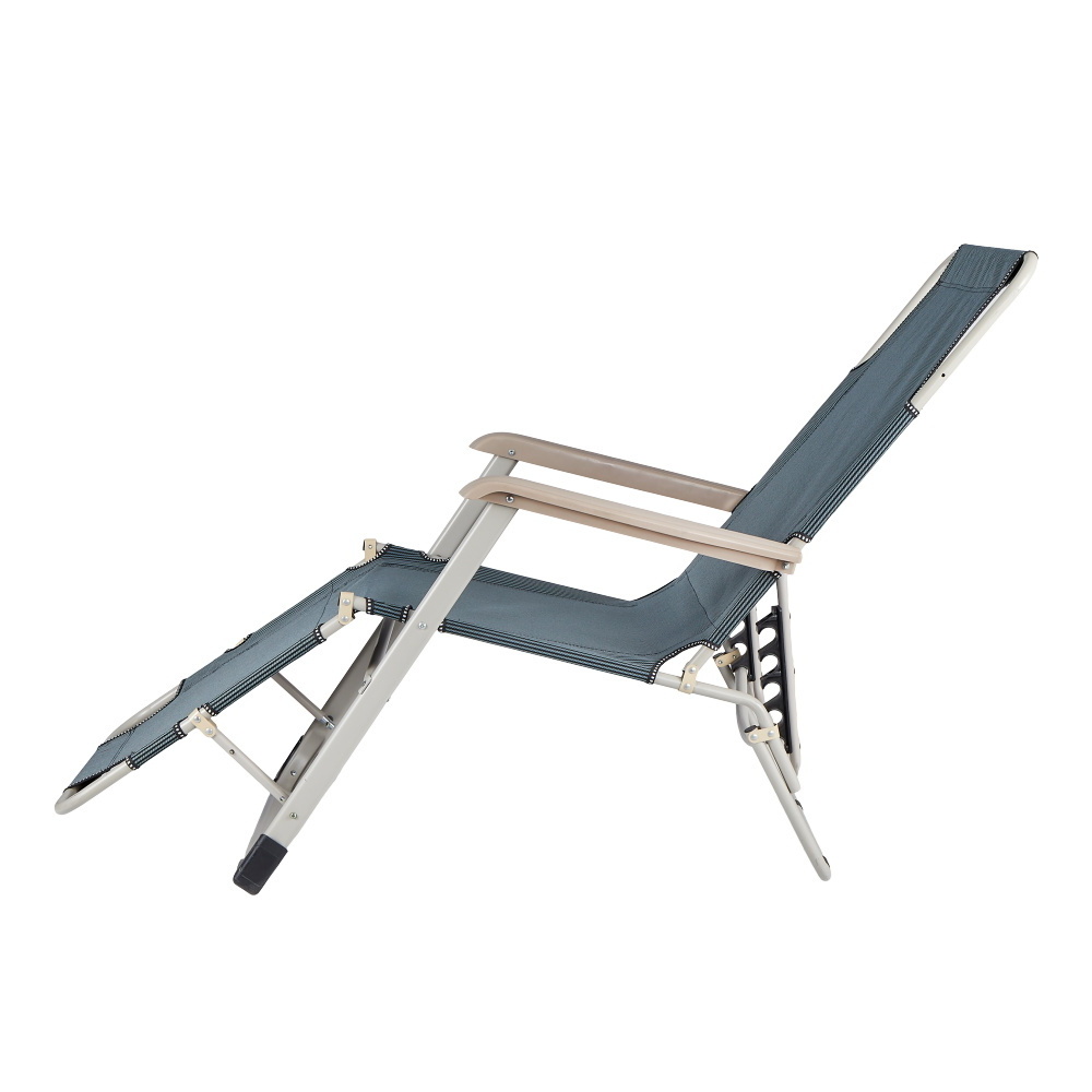 High Quality Portable Beach Chaise Sun Lounge Reclining Folding Camping Cot