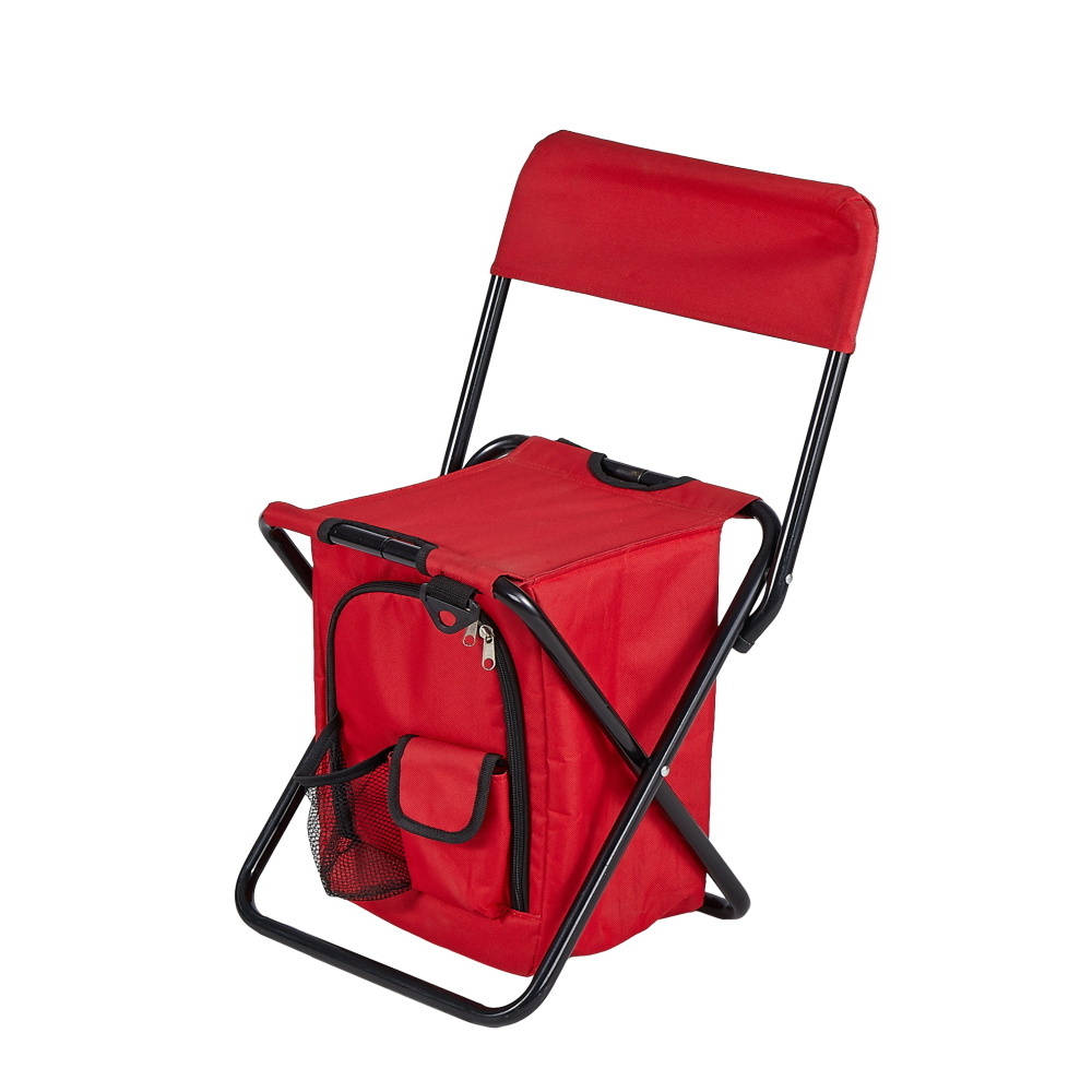 High Quality Backpack Folding Chair Outdoor Leisure Portable Fishing Chair With Cooler Bag