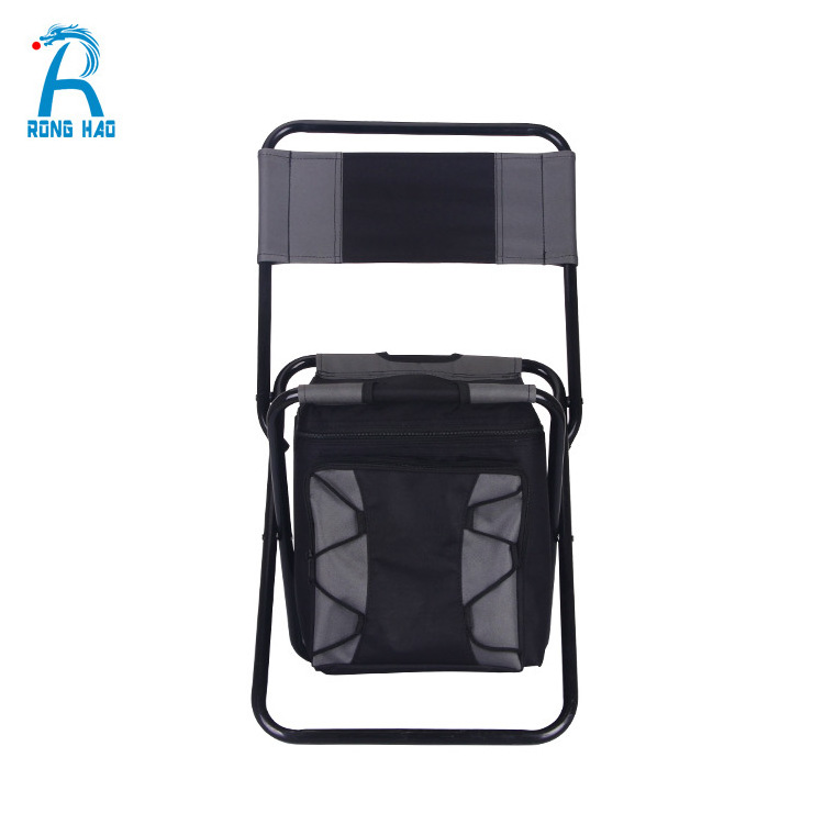 High Quality Backpack Folding Chair Outdoor Leisure Portable Fishing Chair With Cooler Bag