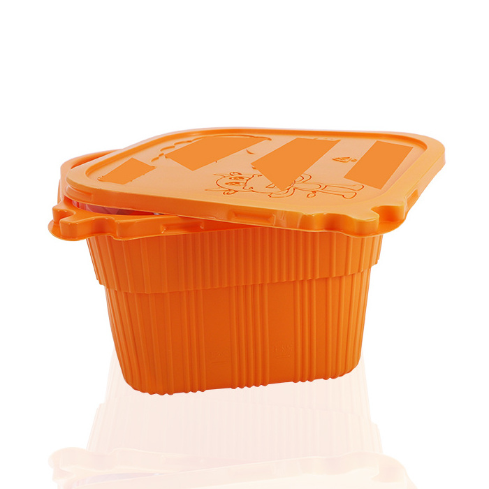 Wholesale Disposable Plastic Fast Food Bento Box Self Heating Food Packaging for Hotpot portable self heating lunch box