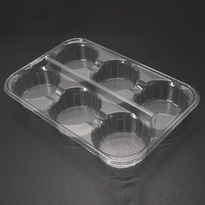 Wholesale disposable transparent plastic mochi donut boxes dessert cake food box packaging tray