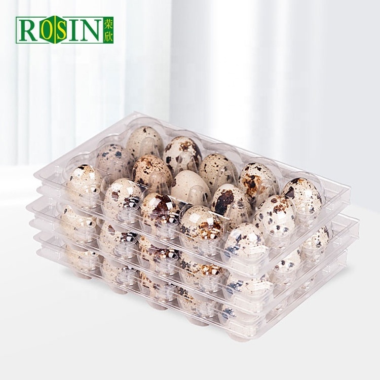 15 Holes Hinged Clamshell Disposable Clear Blister Plastic Quail Eggs Cartons Packaging Egg Trays Manufacturer