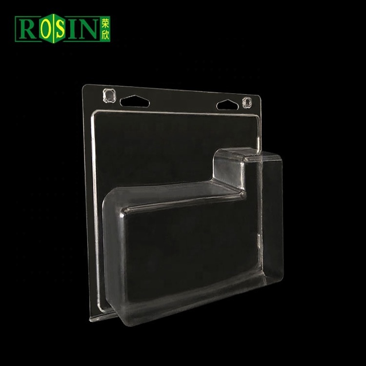 Custom Clear PVC Plastic Hanger Clamshell Double Blister Packaging Box