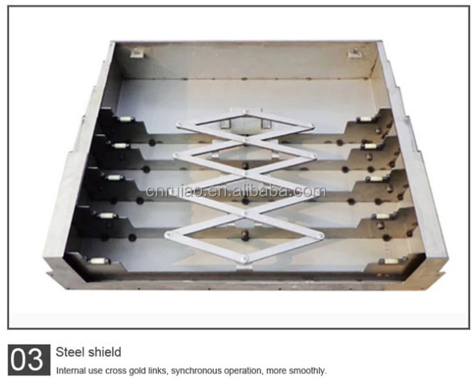 telescoping way cover with wiper ,telescopic cover way for CNC milling machine