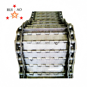 CNC machine steel hinged type chip conveyor chain belt used for hinged chip conveyor