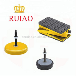 Adjustable bolt machine base rubber anti-vibration pad