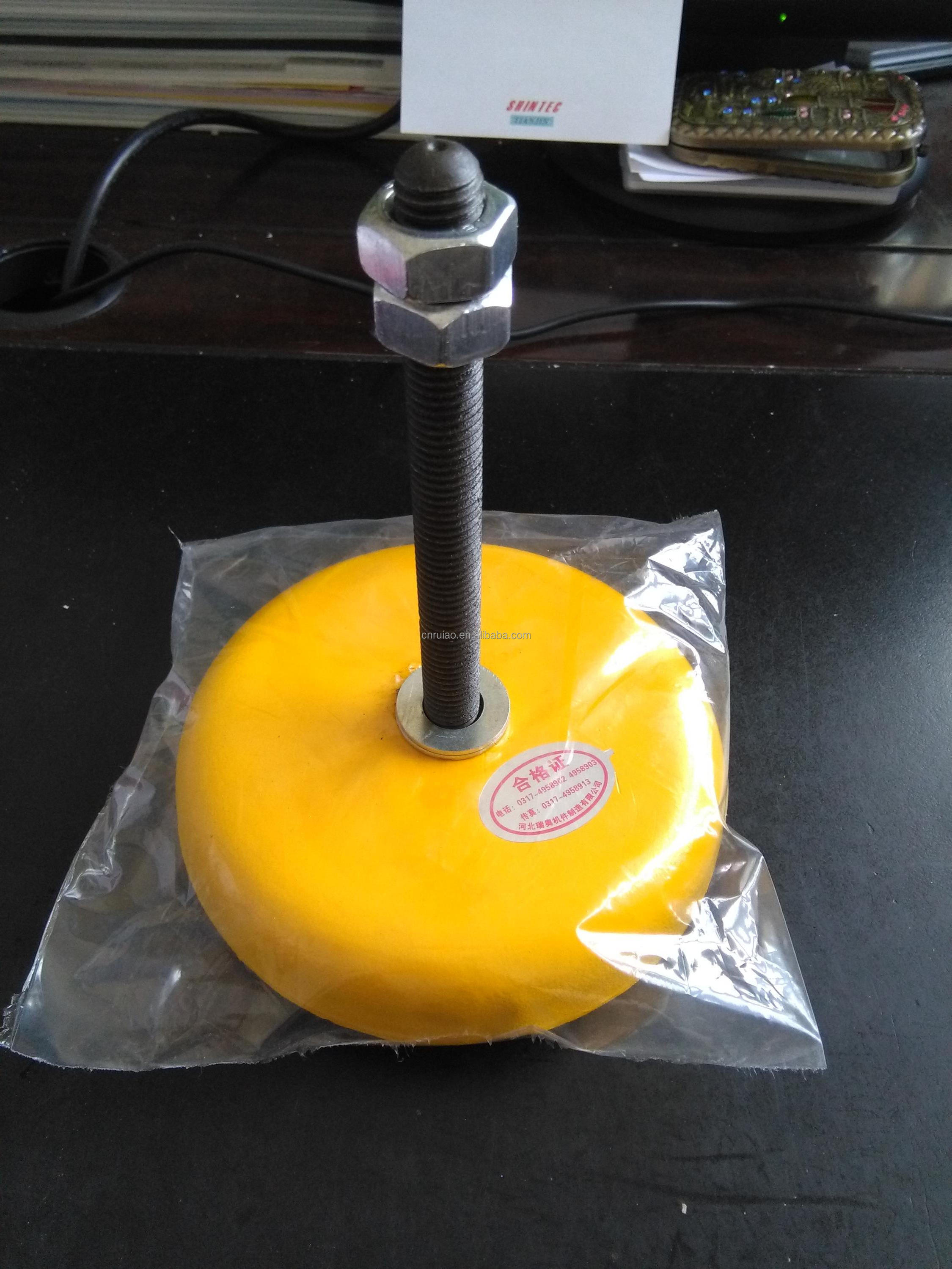 Adjustable bolt machine base rubber anti-vibration pad