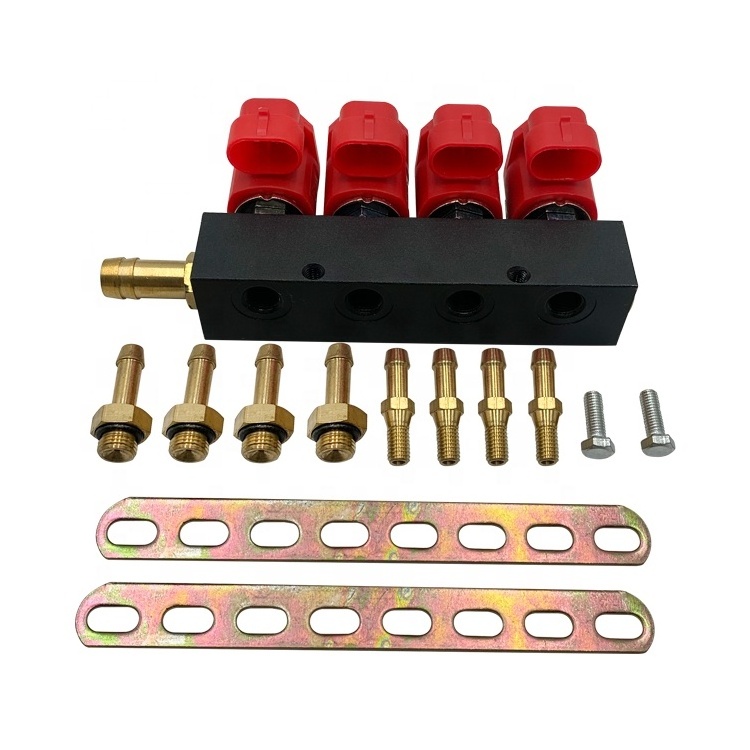 Common rail injectors lpg car autogas cng conversion kit injector rail