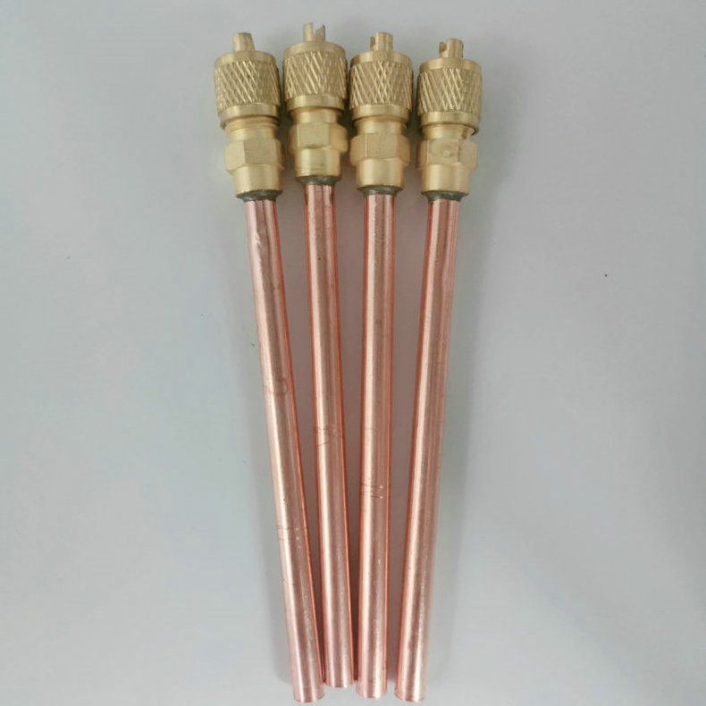 Air conditioner spare parts access valve copper tube charging valve