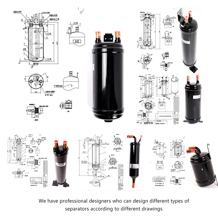 Liquid Gas Separator hydraulic refrigeration suction line accumulator for air cooled chiller