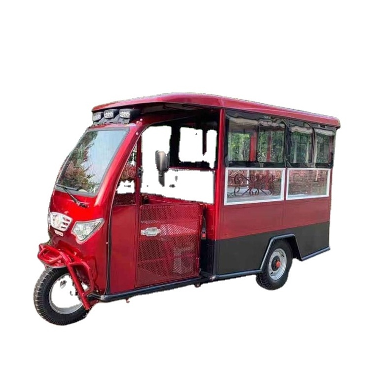 Closed electric tricycle for 8-10 passengers adult in Philippines electric tricycle  Suitable for taxi minibus