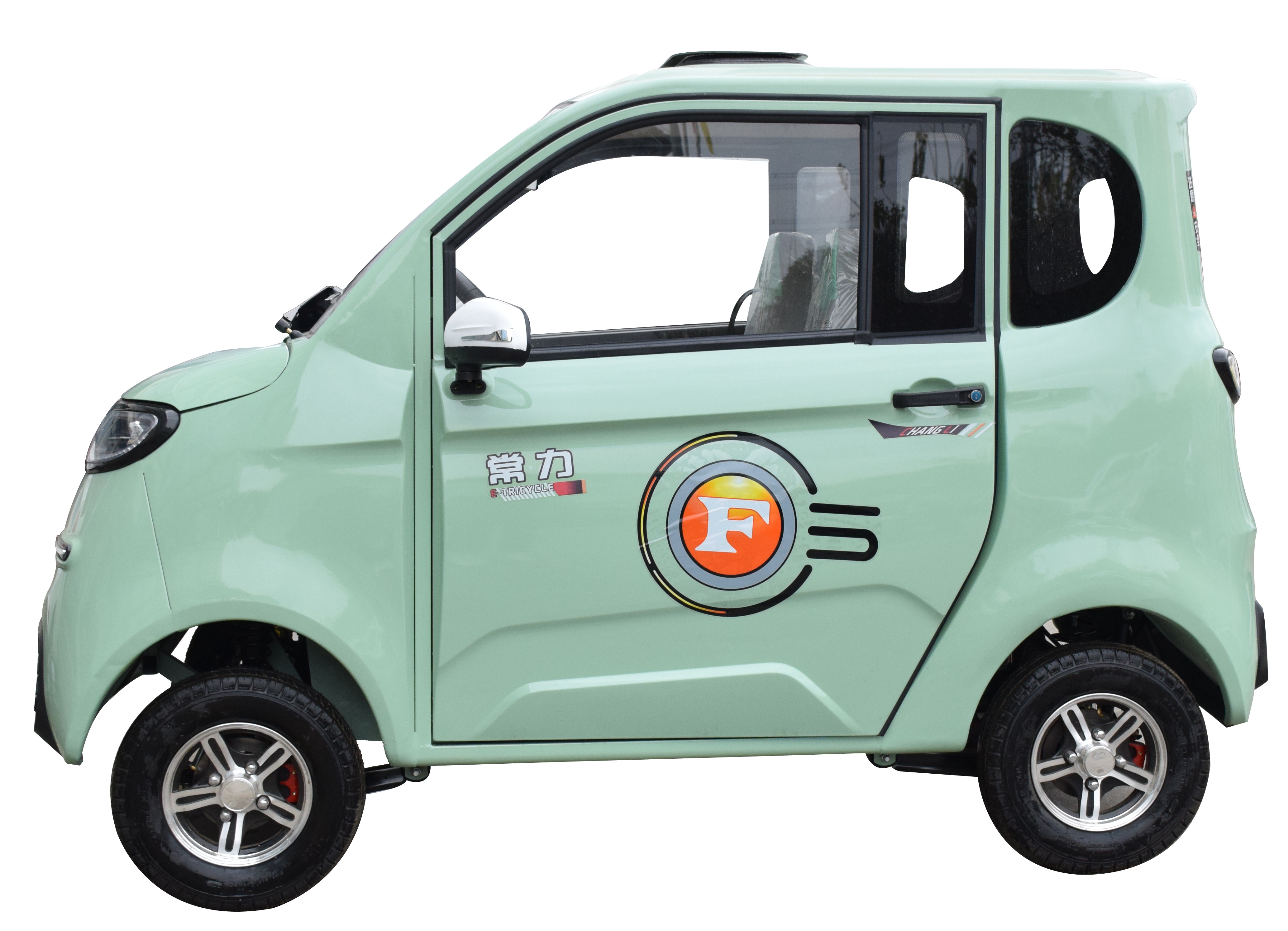 Chang li electric car 2 doors 4 wheel electric mini car for adult with steering wheel