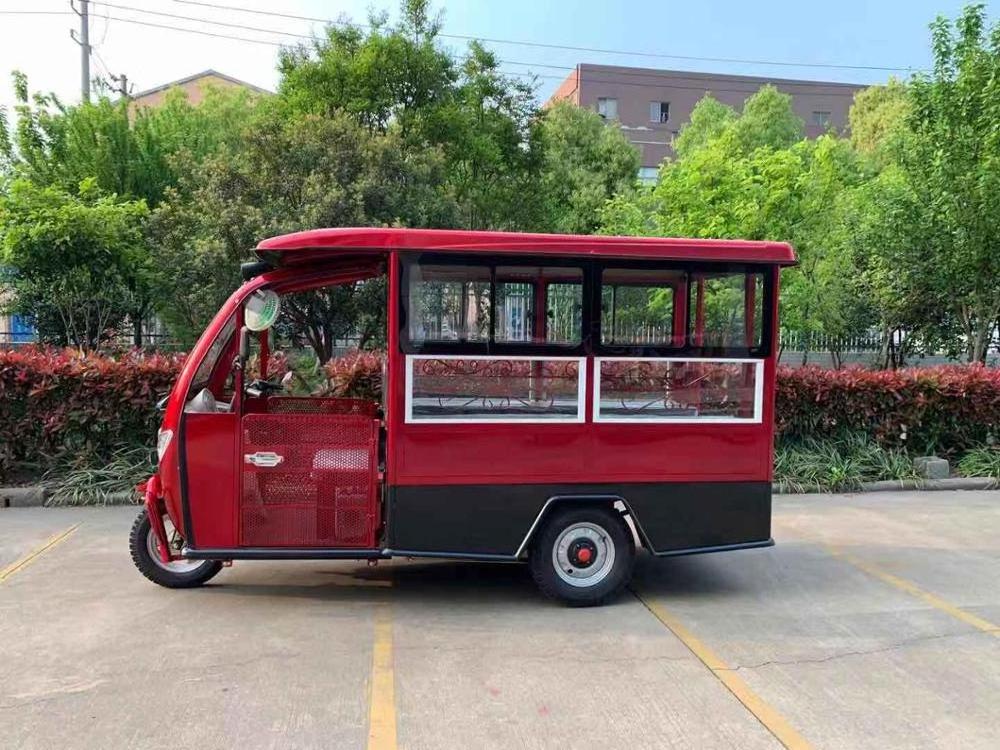 Closed electric tricycle for 8-10 passengers adult in Philippines electric tricycle  Suitable for taxi minibus