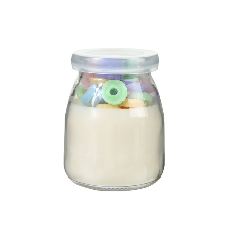 Wholesale promotion cereal soy wax 80g scented candle with milk jar