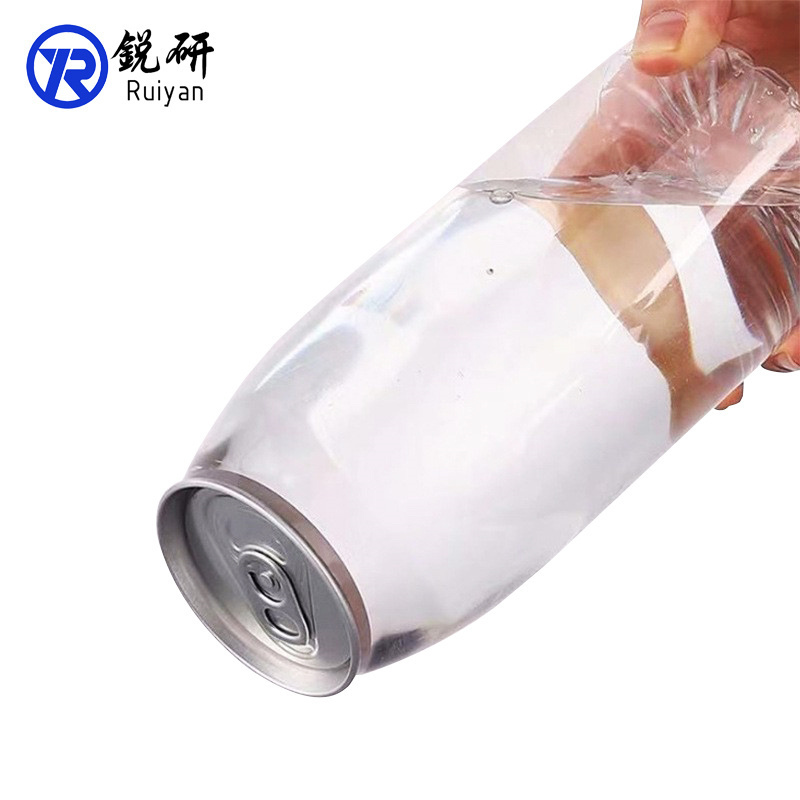 Custom Sizes Hot Selling Plastic Soft Drink Can Clear Empty Bubble Soda Bottles with Easy Open Lids