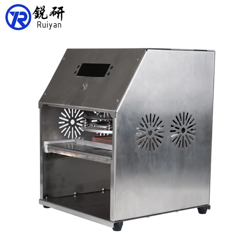 Food Grade Snack Take-away Manual Box Aluminum Foil Tray Sealing Seamer Machine Waterproof Greaseproof Packing Sealer Machine