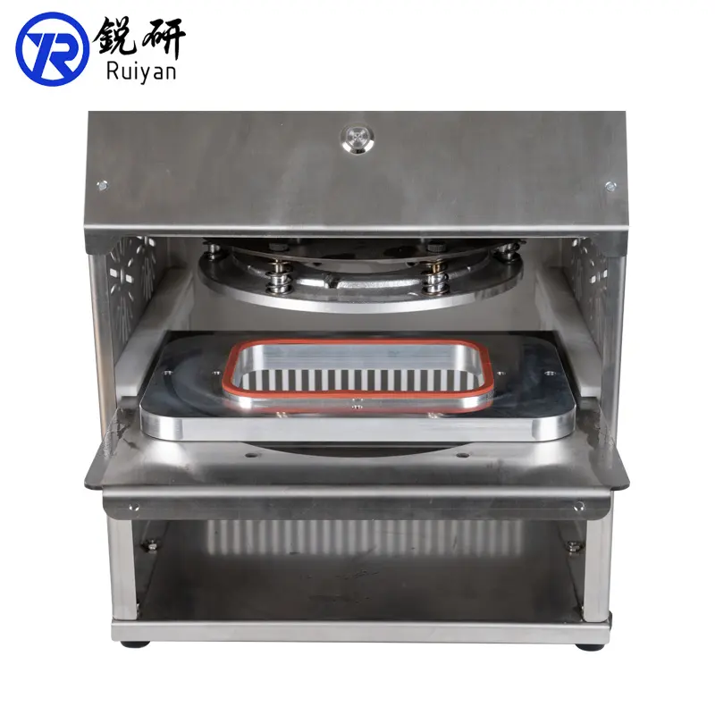 Food Grade Snack Take-away Manual Box Aluminum Foil Tray Sealing Seamer Machine Waterproof Greaseproof Packing Sealer Machine