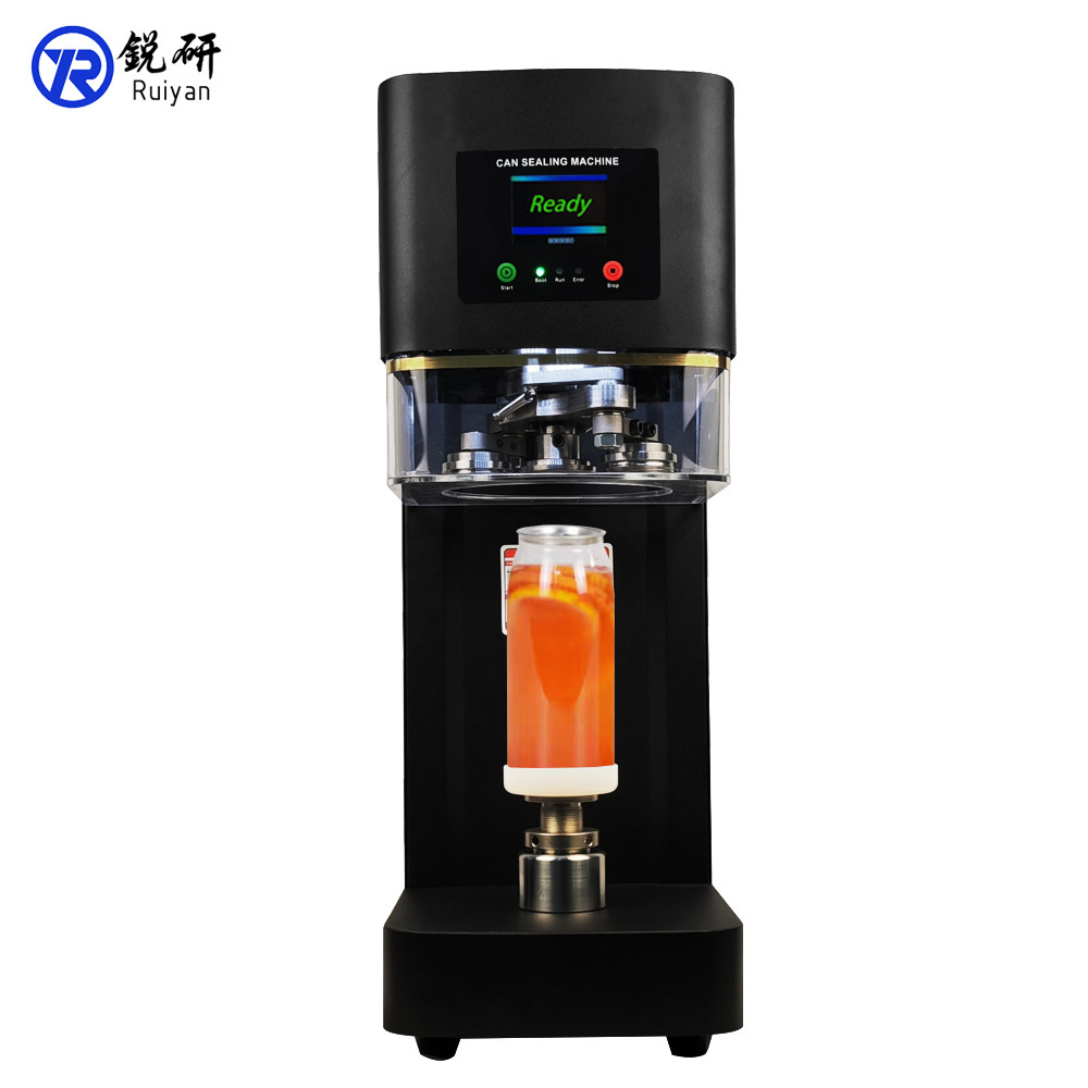 Automatic desktop beverage beer can sealing machine for paper, metal, plastic cans cappingaluminum can sealing machine