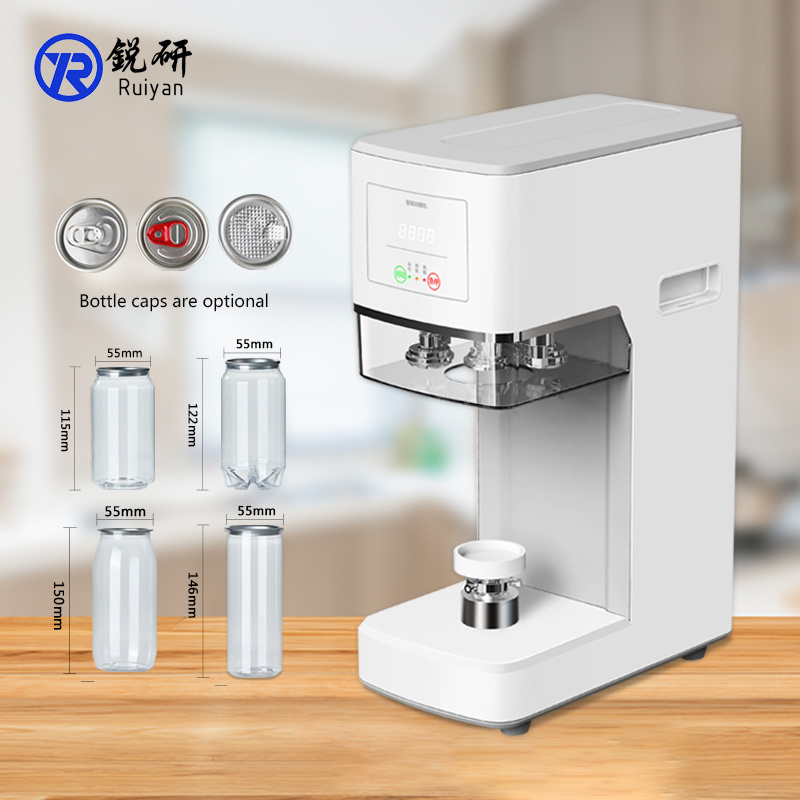 aluminium seal soda drink custom metal pet twist cap cans empty bubble bottles  vacuum sealer can machine sealing