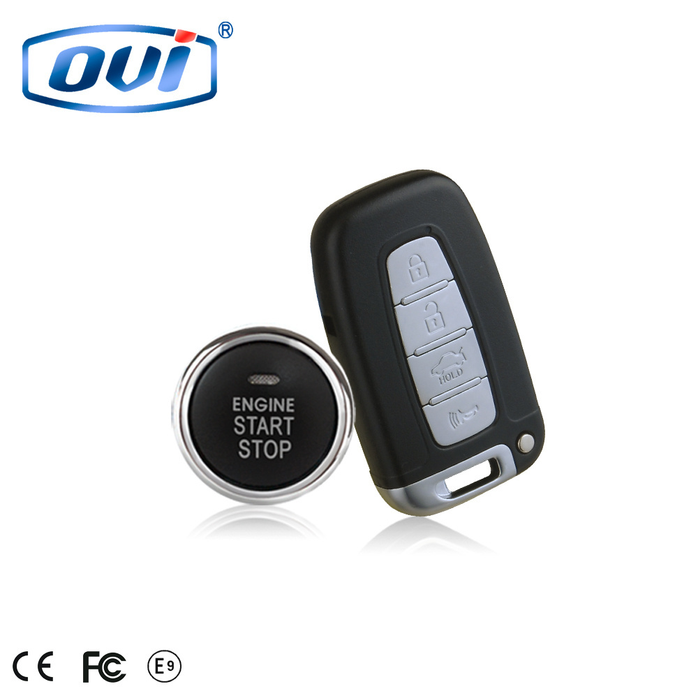 2016 OVI Fully functional OBD easy installation smart key CAN BUS push button start passive keyless entry PKE car alarm system