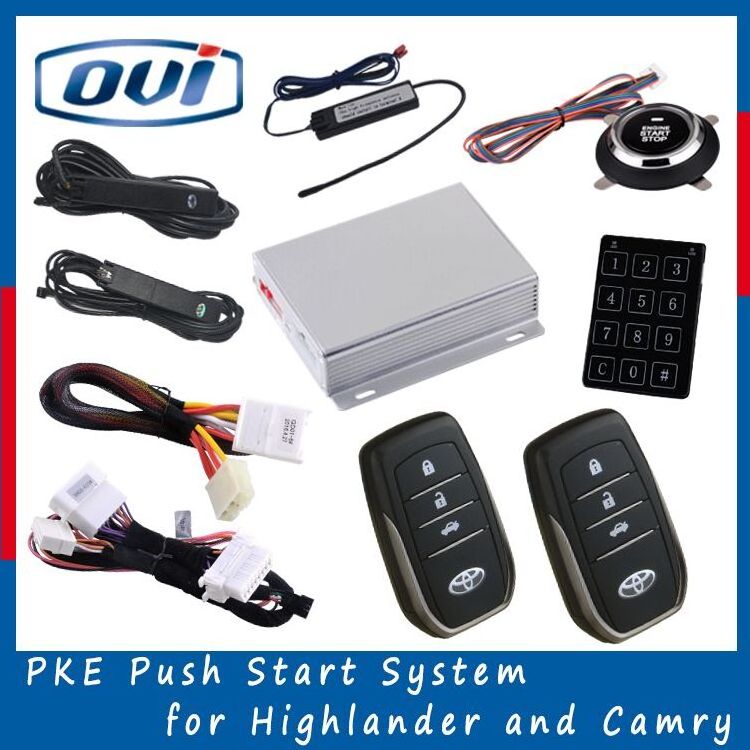 OBD CAN BUS one way easy installation plug&play push button start stop system with smart key remote starter function