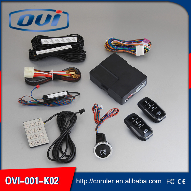 OVI universal PKE car alarm start stop button keyless go passive keyless entry smartkey system