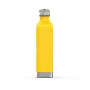 New Design Powder Coated Double Wall Vacuum Insulated Thermo Stainless Steel Square Cola Water Bottle Sport