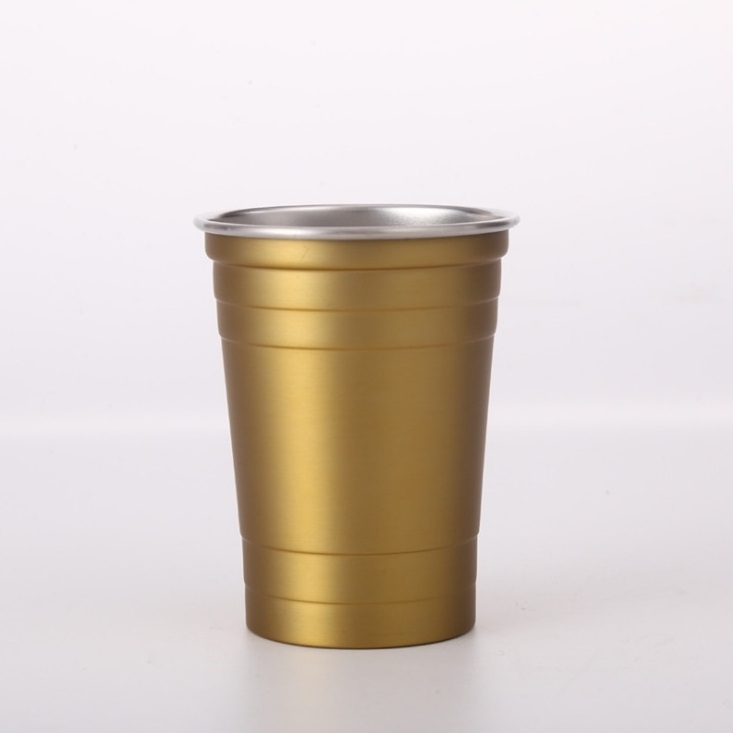 Custom Hot Sell Wine Tumbler 304 Stainless Steel Party Cups for Coffee and Beer Wholesale Beer Pong Cups