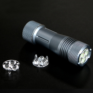 Focusing torch outdoor waterproof 3in1 XTE XPE XPG flashlight led lens