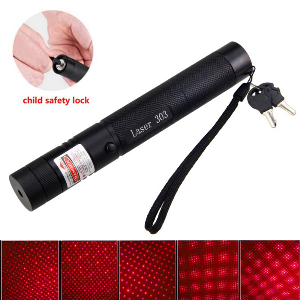 Factory Multi-functional Aluminum Body Rechargeable Led Laser Pointer Red Infrared Flashlight 303 Laser Pointer