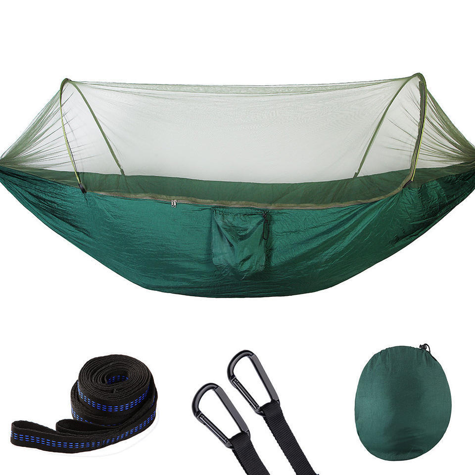 2024 Portable Outdoor Camping Hammock 1-2 Person Go Swing With Mosquito Net Hanging Bed Tourist Sleeping hammock