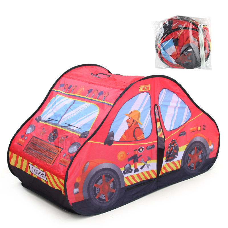 Indoor Folding Children Play Car Ten Pop Up Kid Playhouse Outdoor Boy Toy Tent